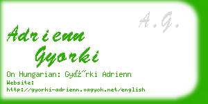 adrienn gyorki business card